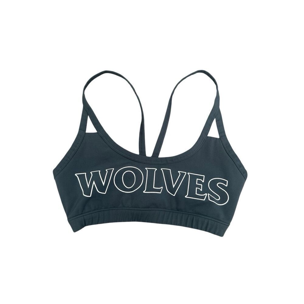 Darc Sport SHE Wolf Georgia Energy Sports Bra XS Gray Wolves Graphic Gym